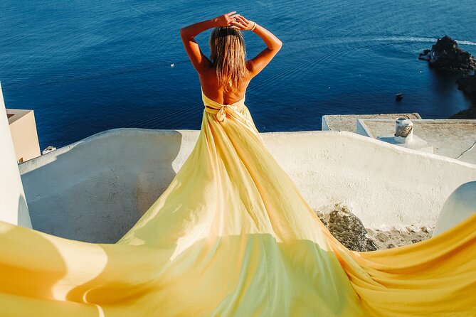 Flying Dress Photoshoot Santorini - Location and Availability