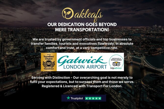 Gatwick Airport - To & From Central London - Meet & Greet - Key Points