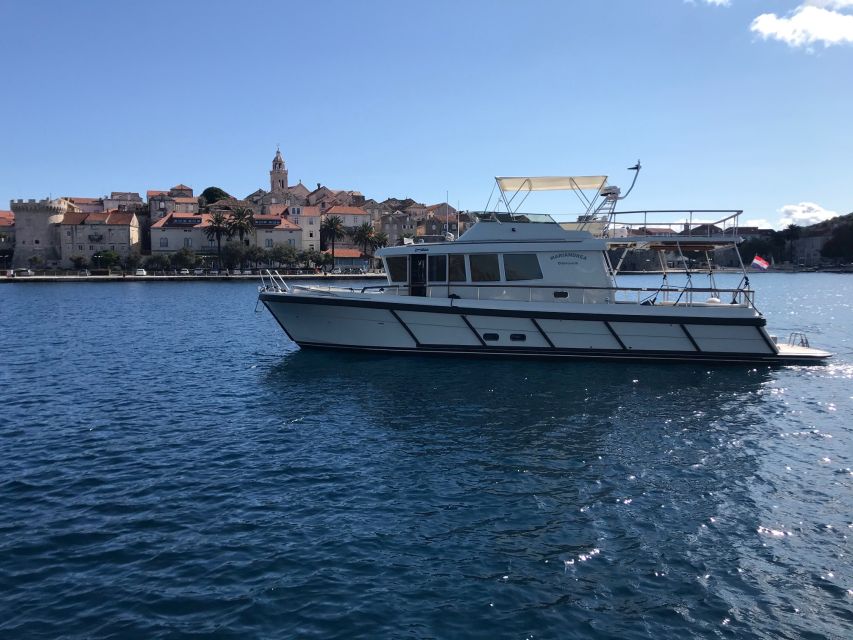 Korčula: Island Yacht Cruise With Wine Tasting and Dinner - Key Points