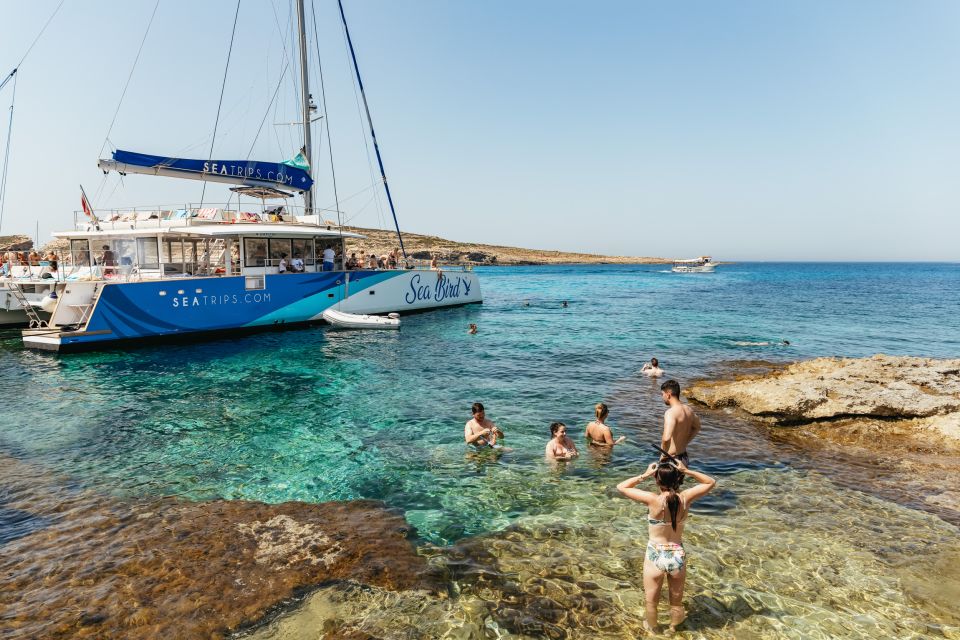 Malta: Blue Lagoon, Beaches & Bays Trip by Catamaran - Key Points