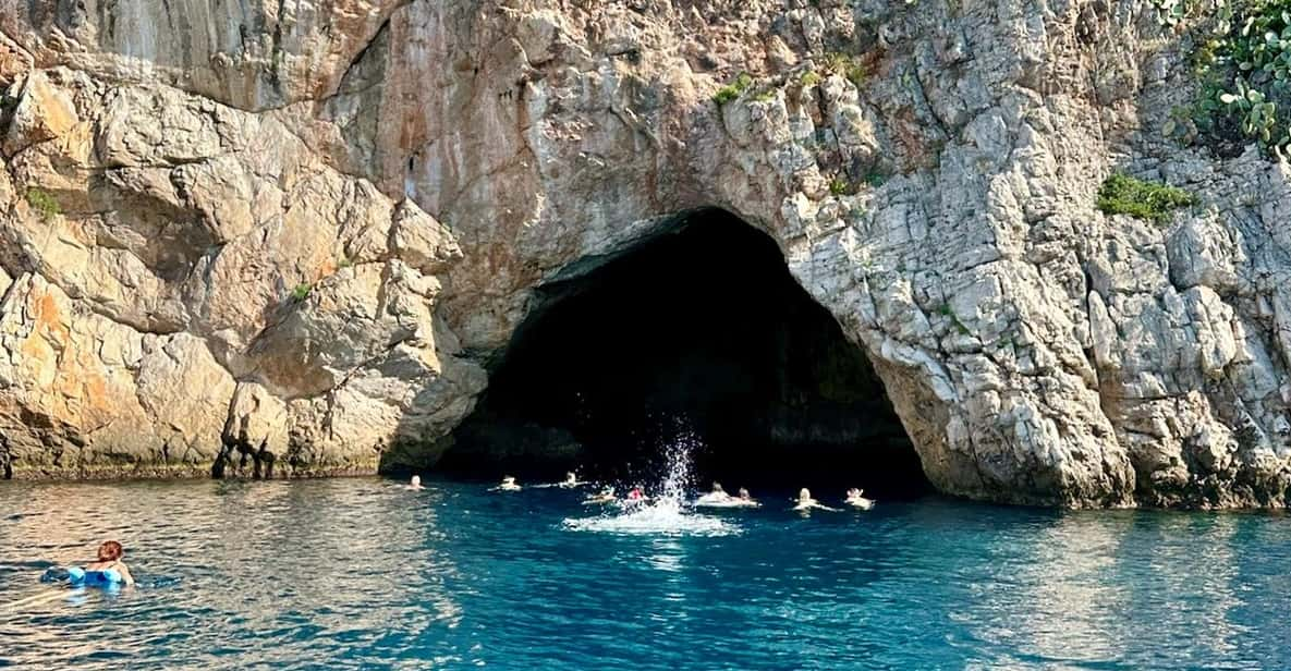 Nice: Mala Caves, Villefranche & Snorkeling Boat Tour - Key Points