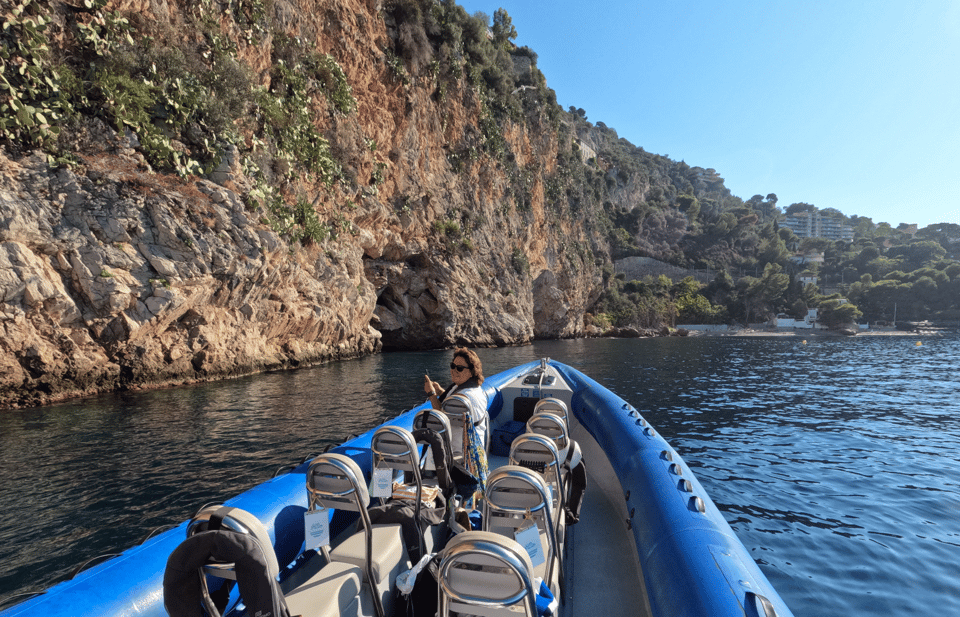 Nice: Mala Caves, Villefranche & Snorkeling Boat Tour - Scenic Coastal Views