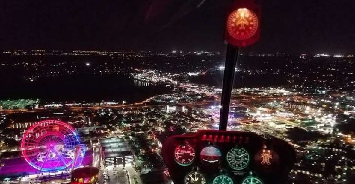 Orlando: Theme Parks at Night Helicopter Flight - Key Points