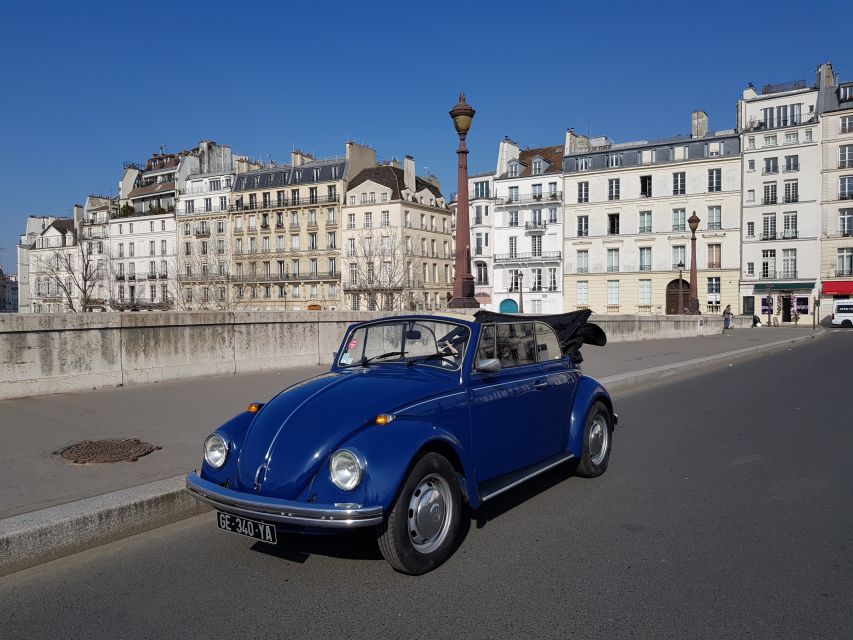 Paris: Private Guided City Tour by Classic Convertible Car - Key Points