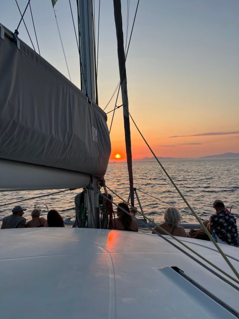 Rhodes: Sunset Sailing Catamaran Cruise - and Drinks - Key Points