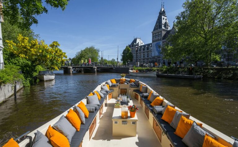 Amsterdam: Canal Cruise In German With Unlimited Drinks Tour Overview And Pricing