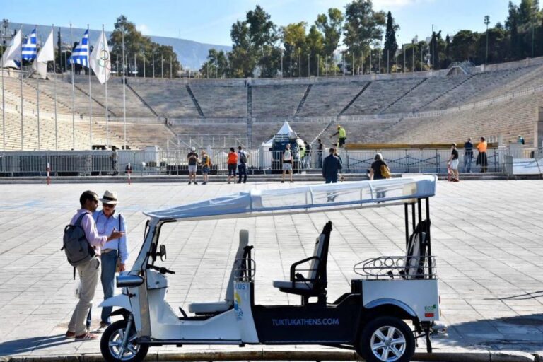 Athens From Piraeus: Private E Tuk Tuk Half Day Tour Tour Overview