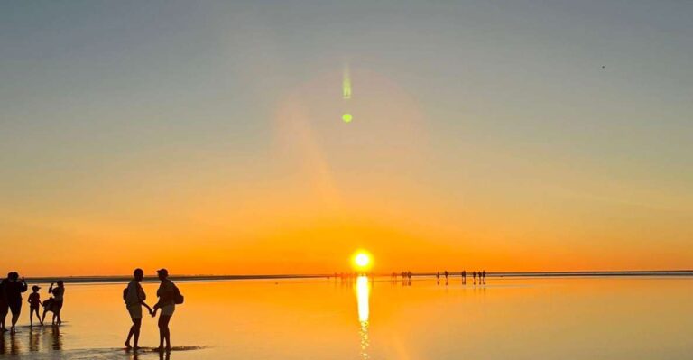 Bay Of Mont Saint Michel : Sunset Until Dark Night Magical Experience At Sunset