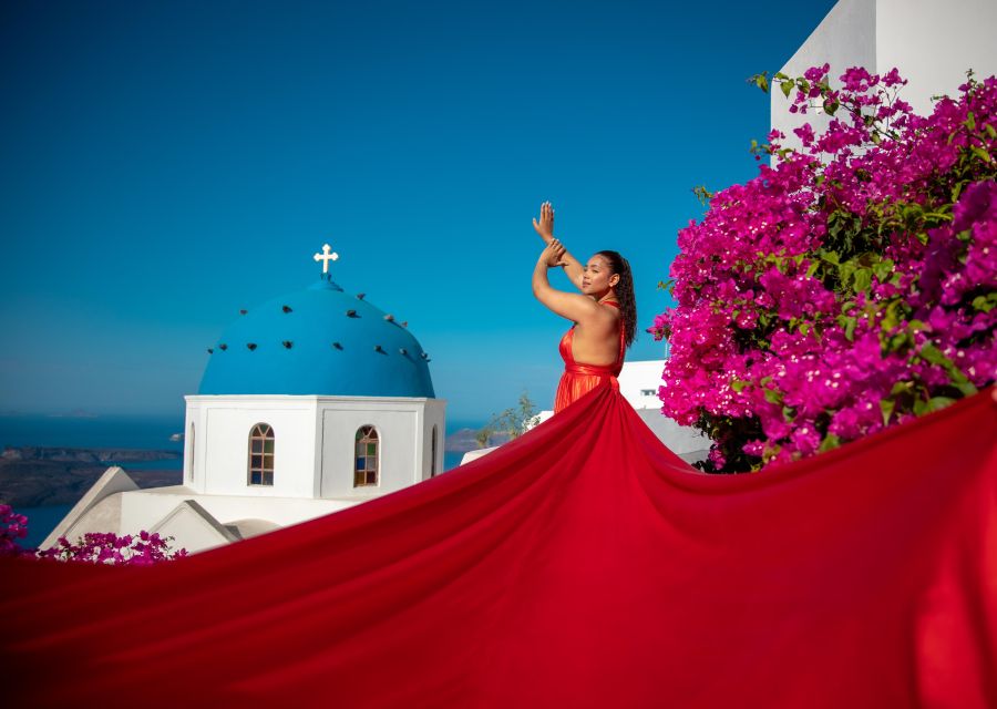 Flying Dress Santorini Photoshoot - Overview and Pricing