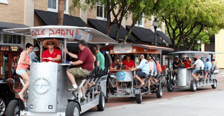 Fort Lauderdale: Guided Happy Hour Bar Crawl By Beer Bike Overview Of The Activity