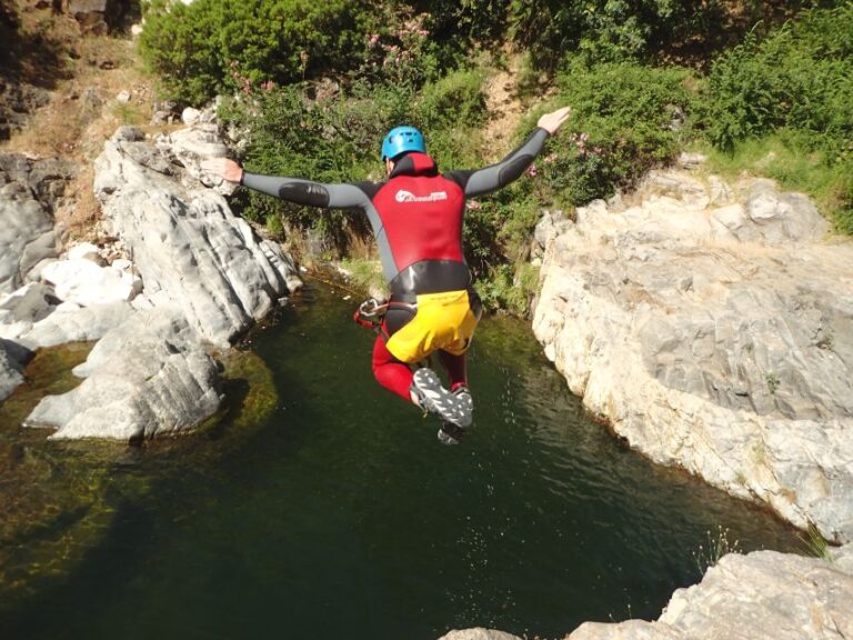 From Marbella: Guadalmina River Guided Canyoning Adventure Activity Overview