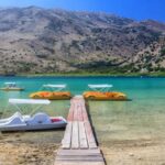 Lake Kournas: Pedal Boat Rental With Transfer Activity Overview