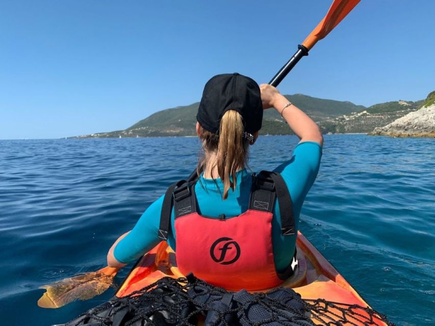 Lefkas, Nydri: Kayaking Day Trip to Scorpios and Meganisi - Activity Overview