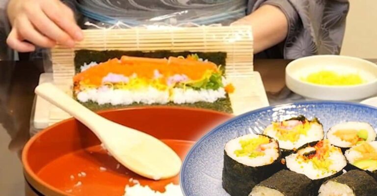 Making Hand Rolled Sushi At Tokyo's Koboji Temple Instructor And Language