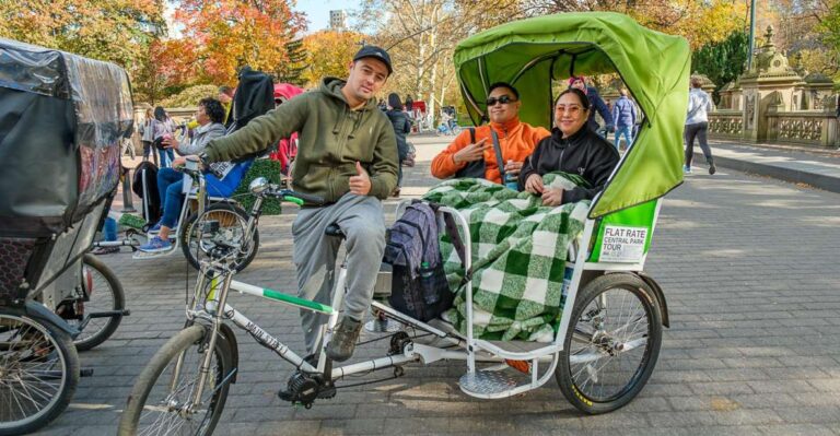 New York City: Central Park Guided Pedicab Tour Tour Overview And Pricing