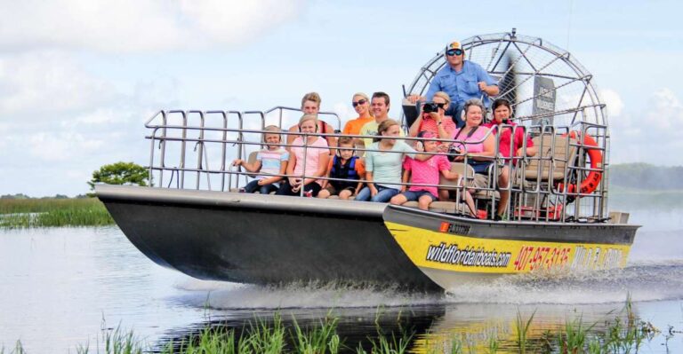 Orlando: Wild Florida Airboat Ride With Transport & Lunch Tour Overview