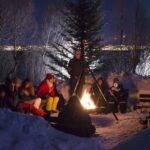 Tromsø: Northern Lights Husky Visit With Traditional Dinner Activity Details