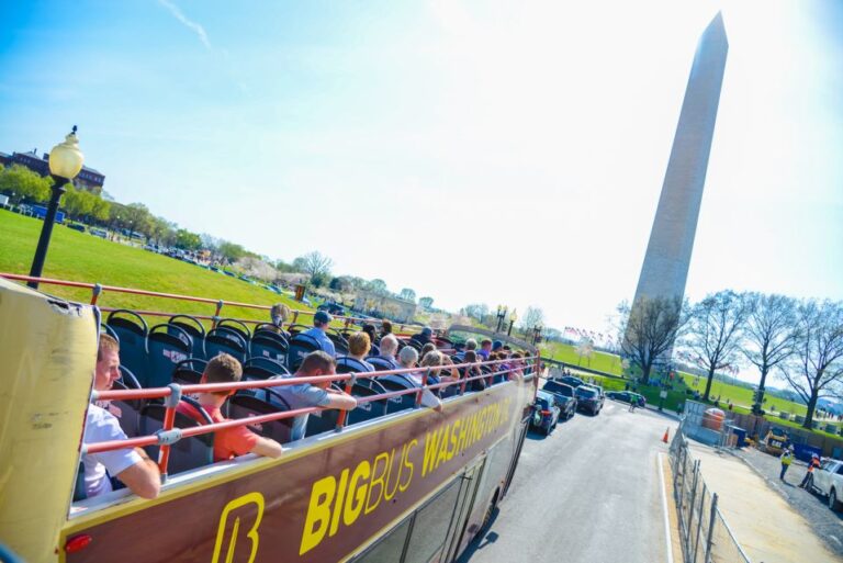 Washington, Dc: Big Bus Hop On Hop Off Sightseeing Tour Tour Overview And Pricing