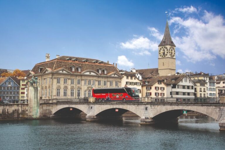 Zurich: City Top Attractions Tour By Bus With Audio Guide Tour Overview