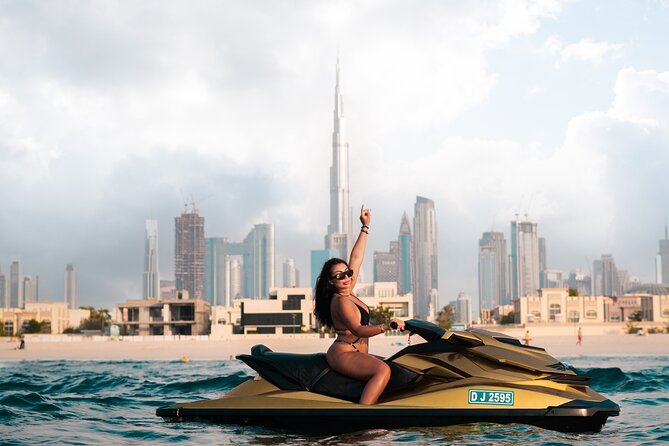 24 Karat Gold Jet Ski Adventure With Burj Khalifa View - Stunning Burj Khalifa Backdrop