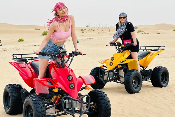 Abu Dhabi Desert Safari With Live Shows And BBQ Buffet Dinner - Safari Guide and Vehicle Specifications