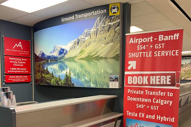 Calgary Airport Express to Banff via Canmore - Meeting and Pickup Details