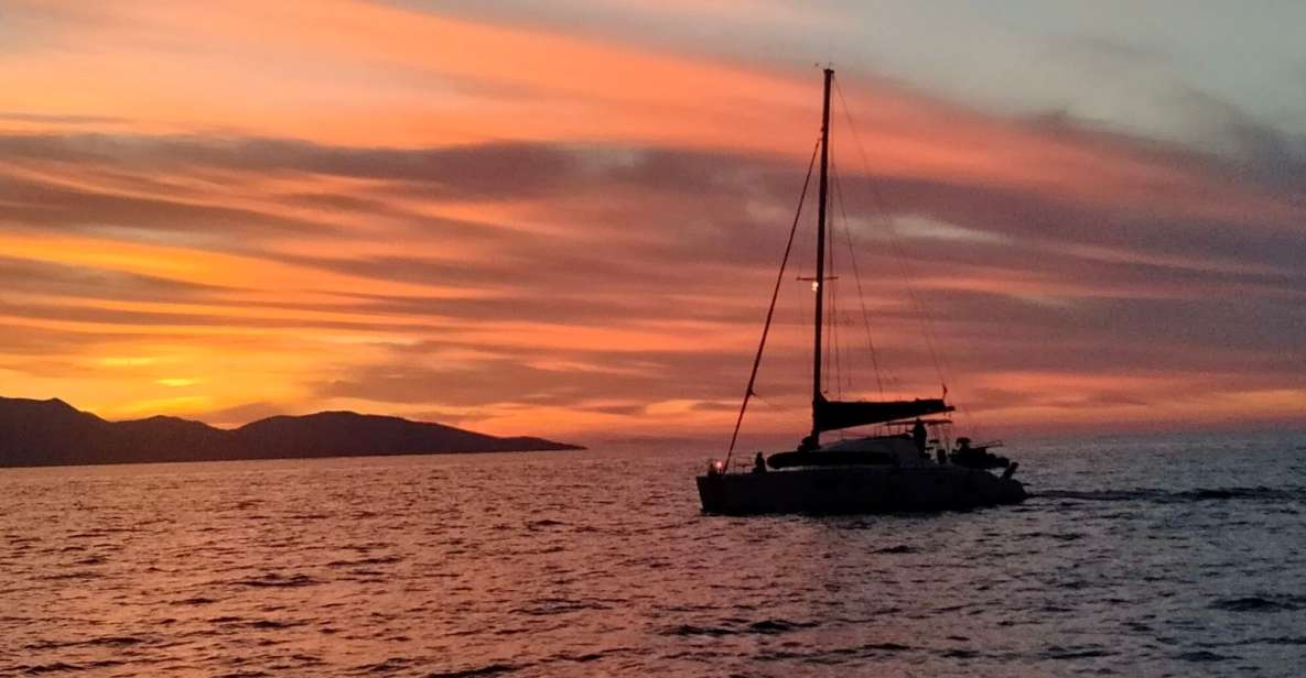 Hersonissos: Sunset Private Catamaran to St George Bay - Itinerary Details