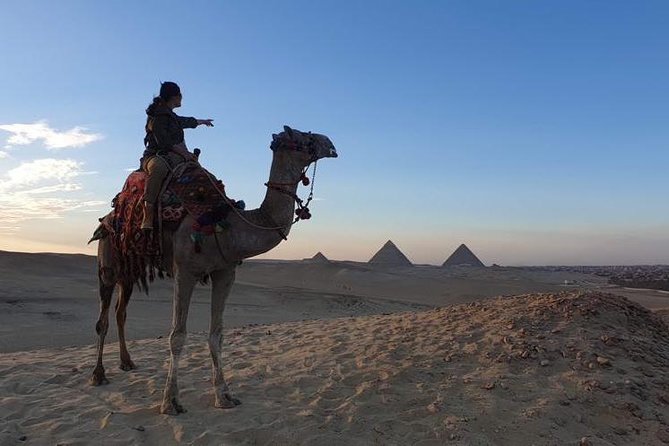 Sunset at Giza Pyramids by Camels - Pickup Information