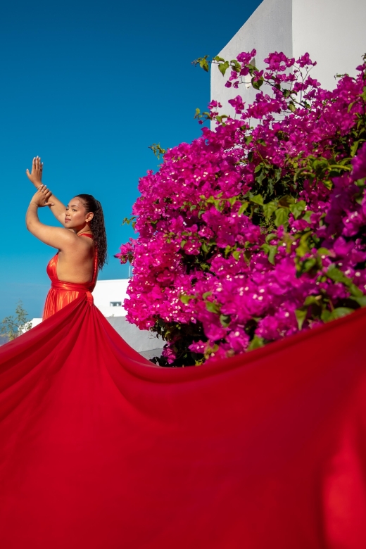 Flying Dress Santorini Photoshoot - Included in the Package