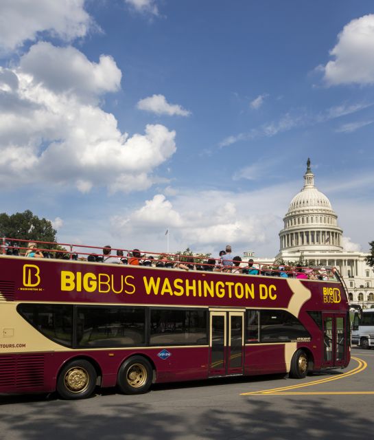 Washington, DC: Big Bus Hop-On Hop-Off Sightseeing Tour - Optional Water Taxi Cruise