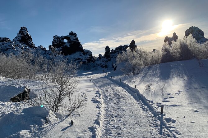 Lake Myvatn and Godafoss Waterfall Day Tour From Akureyri - Soak at Myvatn Nature Baths