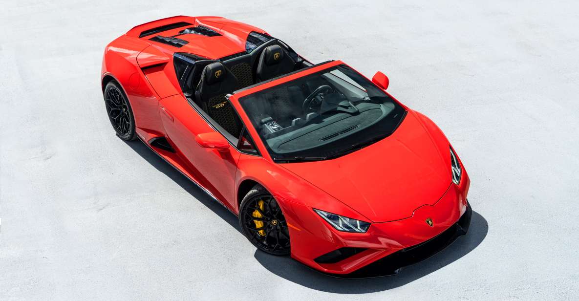 Miami: Lamborghini Huracan EVO Spyder Supercar Tour - Included in the Tour