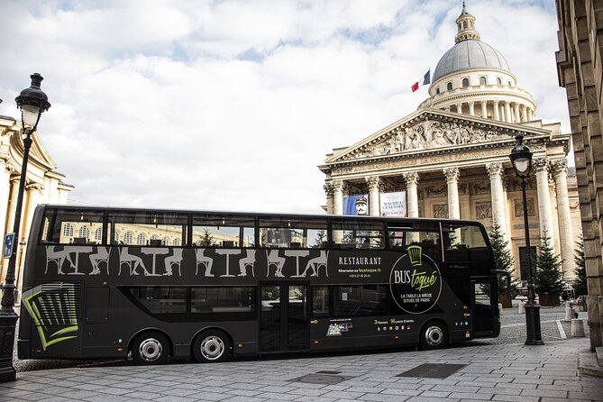 Paris Lunch Bus Toque With Glass of Champagne on Champs-Elysees - Meeting Point and Schedule