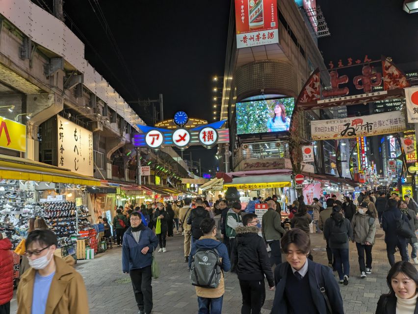 Tokyo Japanese Food Hopping Tour in Ueno Ameyoko at Night - Cancellation and Payment