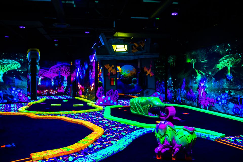 American Dream: Blacklight Mini Golf Entry Ticket - Prohibited Items and Ticket Limitations