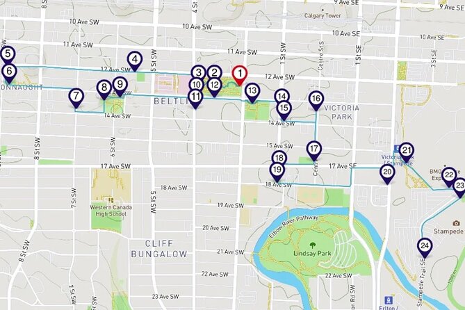 Calgarys Beltline District: a Smartphone Audio Walking Tour - Historical Landmarks