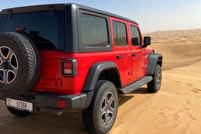 Desert Safari Dubai - Premium Flip-Top Roof Jeep Safari - Dune Bashing Experience