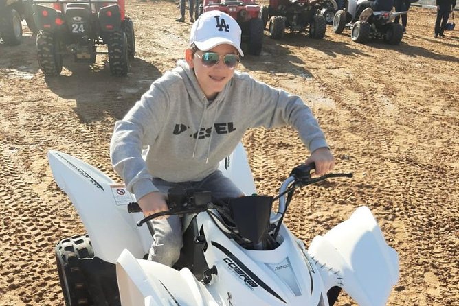 Evening Safari Quad Bike in the Desert of Lahbab - Camel Ride and Sandboarding