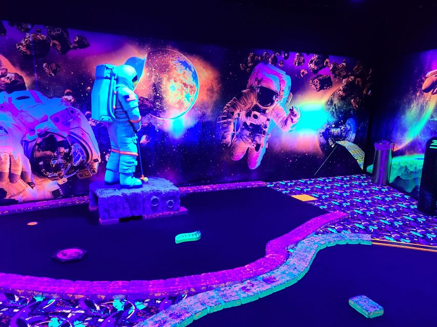 American Dream: Blacklight Mini Golf Entry Ticket - Opening Hours and Advance Check