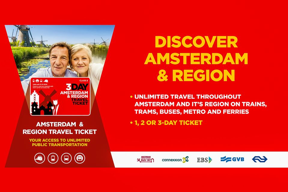 Amsterdam: Amsterdam & Region Travel Ticket for 1-3 Days - Accessing the Amsterdam & Region Travel Ticket