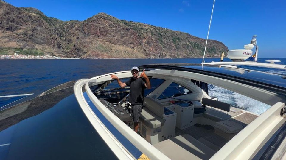 Calheta: Private Charter – Aestus Luxury Boat - Meeting Point Location