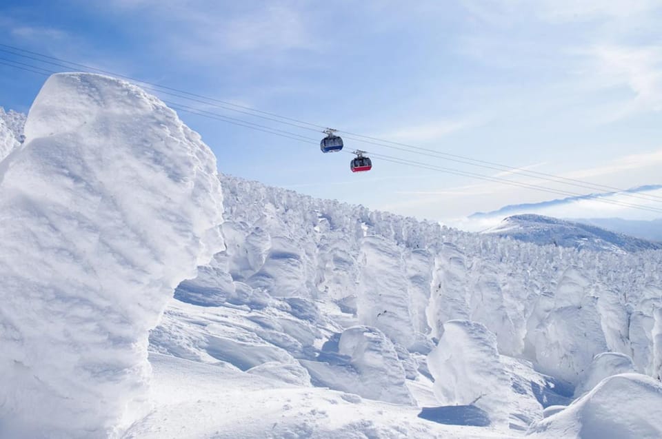 From Tokyo: Ginzan Onsen, Zao Snow Monsters 2-Day Tour - Morning Visit to Zao Snow Monsters