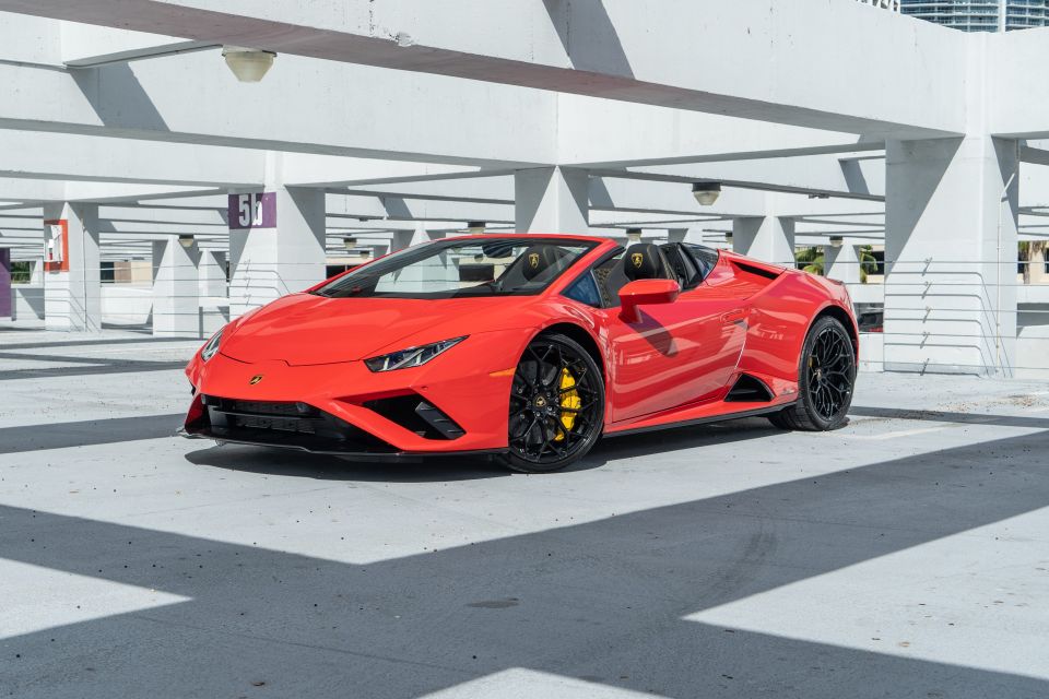 Miami: Lamborghini Huracan EVO Spyder Supercar Tour - Additional Information