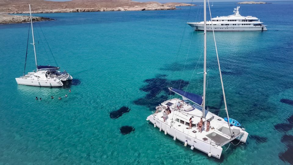 Mykonos: Private Catamaran Cruise W/ Food, Drinks & Transfer - Departure and Transfer