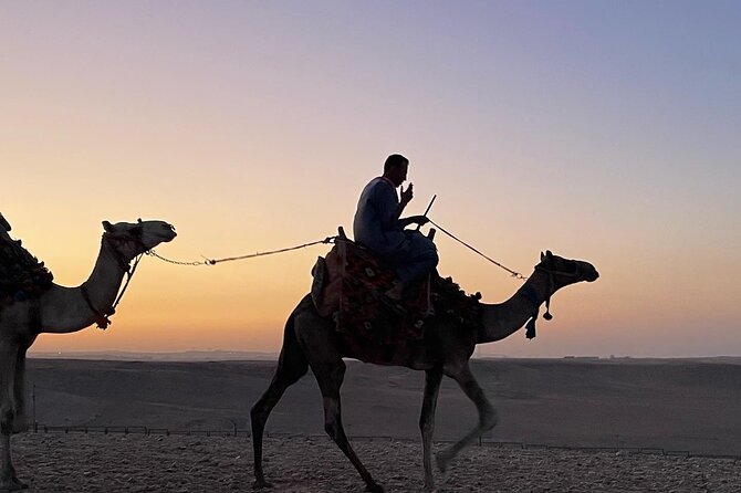 Sunset at Giza Pyramids by Camels - Private Tour Experience