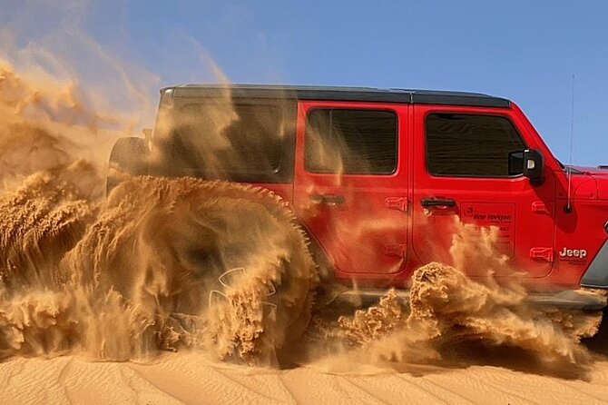 Desert Safari Dubai - Premium Flip-Top Roof Jeep Safari - Beverages and Dining