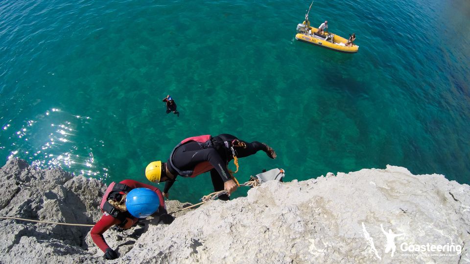 Lisbon: Sesimbra/Arrábida Natural Park Coasteering Adventure - Professional Guides and Equipment