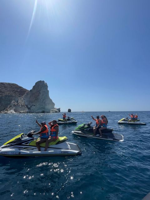 Santorini:Volcanic Beaches Cruise With Jet Ski - Unique Experience