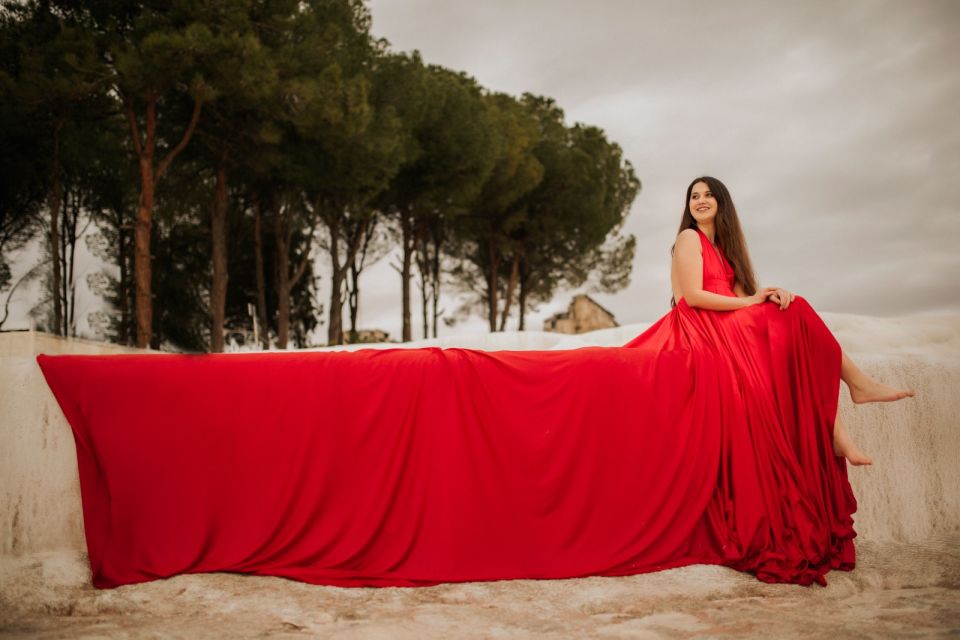 Pamukkale Travertine Photoshoot With Flying Dress - Booking and Reservations