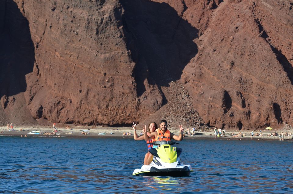 Santorini:Volcanic Beaches Cruise With Jet Ski - Guided Tours